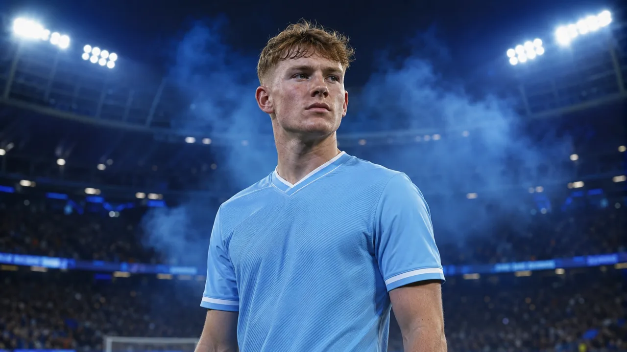Elliot Anderson in Manchester City
